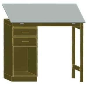  SMI Pedestal Desk   34H times; 46W times; 333/4D, Natural 