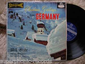 CHRISTMAS GREETINGS FROM GERMANY lp WILL GLAHE CHILDRENS CHOIR FREE 