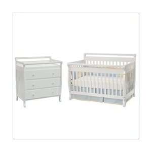 DaVinci Emily 4 in 1 Convertible Wood Crib Nursery Set w, Toddler Rail 