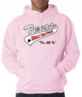 Texas Hold Em Poker All In 50/50 Pullover Hoodie  
