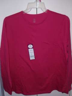 NEW Plus Size Womans Long Sleeve Cotton Tees Shirts  1X 2X 3X 