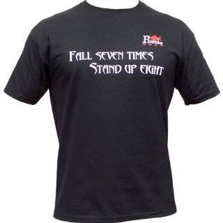 Martial Arts T Shirt   Fall Seven Times Slogan
