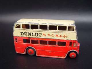 Vintage Dinky Toys Double Decker Bus #290 Dunlop Logo  