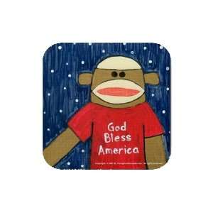   Monkey Rubber Coaster Set (set of 4) by Brenda Young