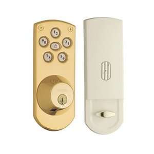Weiser Lock GED1460X3BRS Powerbolt Keyless Lock Exterior Door Hardware 