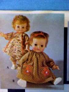 Vintage 1969 Uncut Doll Clothes Pattern Medium McCall`s 2124  