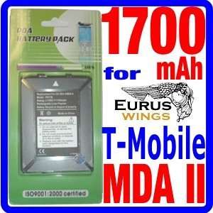  1700mAh Eurus PH17B Battery for T Mobile MDA II / MDA 2 