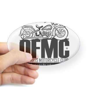  Old Farts Motorcycle Club Motorcycle Oval Sticker by 