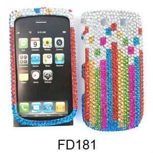   Diamond Crystal. Colorful Bars on White Cell Phones & Accessories