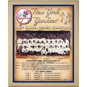 World Series 1927 New York Yankees 13x16 Healy Plaque  