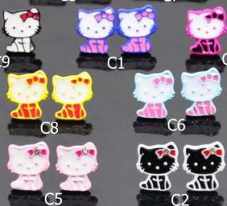 Hello Kitty Stainless Earring 9 Styles birthday gift C  