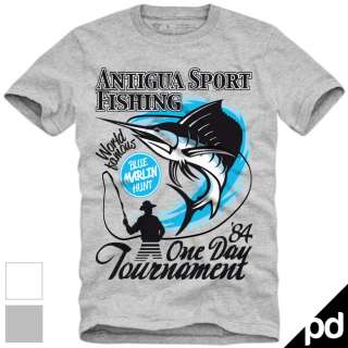 Pacific Dpt. T Shirt Antigua Blue Marlin USA Angeln NEU  