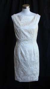 Elegant Peggy Jennings Sheath Dress Suit Wedding Silk 6  