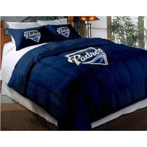 San Diego Padres Applique Full Twin Comforter Set with Shams