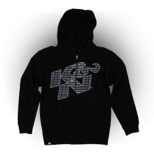  K&N 88 11981 S Black Small Zip Up Sweatshirt with K&N 