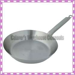FRENCH STYLE FRY PAN 15 D. X 2.25 H. STEEL 18 GAUGE  
