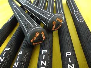 NEW Set of 8 Ping ID 8 Golf Wood Hybrid Iron Grips ID8 Orange Oversize 