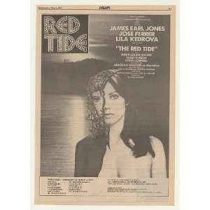 1980 The Red Tide Movie Promo Trade Print Ad (Movie Memorabilia 