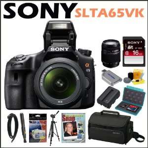  Sony DSLR SLTA65VK 24.3MP Digital SLR Camera & 18 55MM 