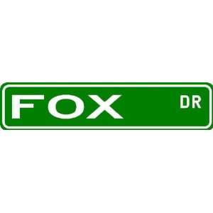  FOX Street Sign ~ Family Lastname Sign ~ Gameroom, Basement, Garage 