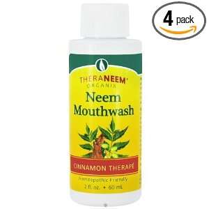  Theraneem Cinnamon Mouthwash, Travel Size, 2 Ounce (Pack 