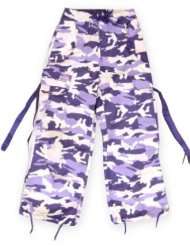 Kids Unisex Basic UFO Pants (Purple Camo)