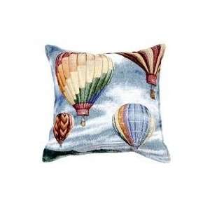 Hot Air Balloons Floating In Sky DecorativeThrow Pillow 17 x 17 