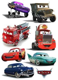 Disney Cars   Bügelbilder   7 schöne Motive ♥ ♥ ♥   