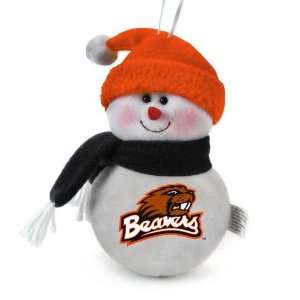  Pack of 3 NCAA Oregon State Beavers Plush Snowman 