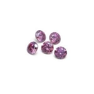 mm 0.63 Cts Loose Round Coated Pink Diamonds AA quality