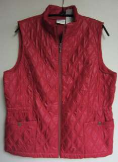 CHICOS ZENERGY RECREATION QUILT VEST CARDINAL RED NWT $99 ~ CHICOS SZ 