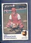 1973 Topps #85 TED SIMMONS Cardinals VG EX or Better (