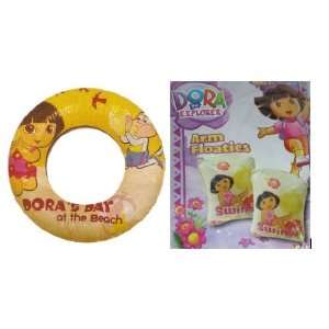    Dora the Explorer Swim Ring and Arm Floats Summer Set Toys & Games