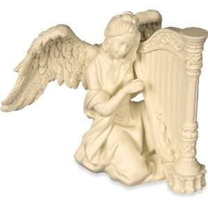  AngelStar Angel with Harp Figurine, 4 1/4 Inch