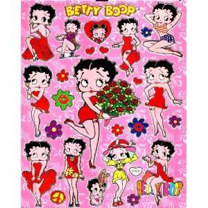   Boop bunch of roses patriotic sexy lady red dress Sticker Sheet C094