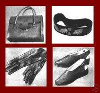 Vintage Patterns leather crafter tool work handbag belt  