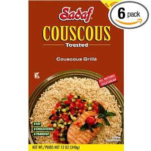 Sadaf Couscous Toasted, 12 Ounce (Pack of 6)  Grocery 