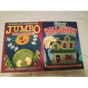    TWO GIANT HALLOWEEN COLORING & ACTIVITY Books Toys & Games