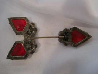 Vintage Rhinestone Screw Stickpin Goldman & Goldman  