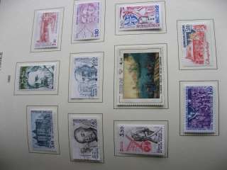 FRANCE Shaubek album 1975 83 stamps virtually complete  