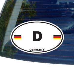 Germany Country Euro Auto Oval   Window Bumper Laptop Sticker