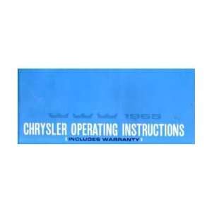    1965 CHRYSLER Full Line Owners Manual User Guide Automotive