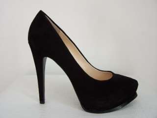   GUESS Black AMAZED Suede Platform Pumps Shoes Heels All Sizes  