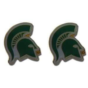  Michigan State Spartans Post Stud Logo Earring Set Ncaa 