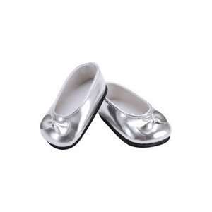  SILVER  BALLET SLIPPERS 