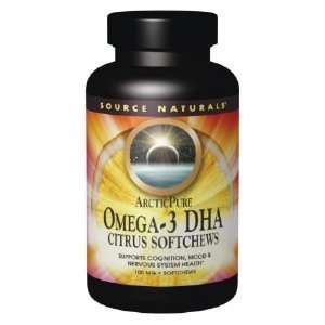 ArcticPure Omega 3 DHA Citrus Softchews 100 mg 50 Softchews   Source 