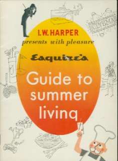 Harper Gold Medal Bourbon Advertising Guide 1959  