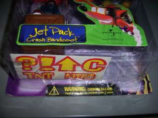 Jet Pack Crash Bandicoot Rare Action Figure New Sealed  