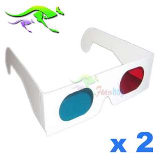 Red Blue Anaglyph 3D DimensionaL Glasses movie  