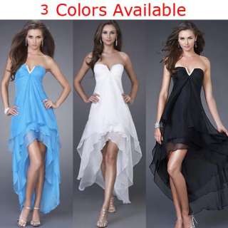 Womens Sexy Prom Ball Evening Cocktail Dress wedding Gown +Long 